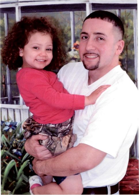 Corey Ladd with his daughter, Charlee.