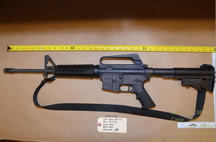 The assault weapon used at Comet Ping Pong in Washington.