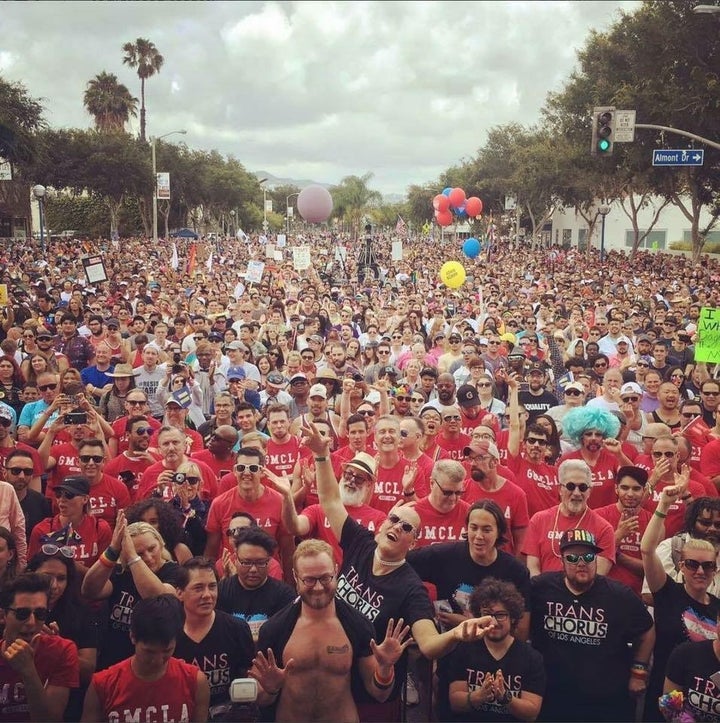 More than 100,000 came out to the Resist March at LA Pride June 11, 2017