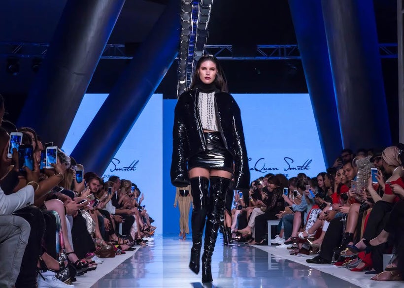 Model wearing LaQuan Smith