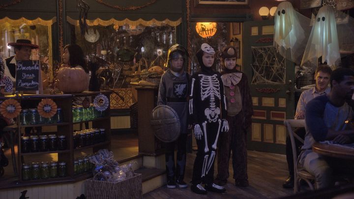 Still showing Gary Kordan’s production design in ‘Just Add Magic’ Halloween special
