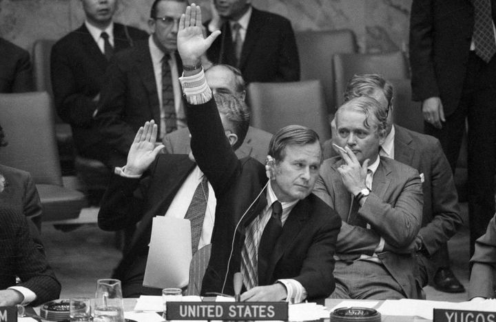 Unlike every president who followed him, George H.W. Bush had a background in foreign policy. In 1972, Bush was serving as U.S. ambassador to the U.N.