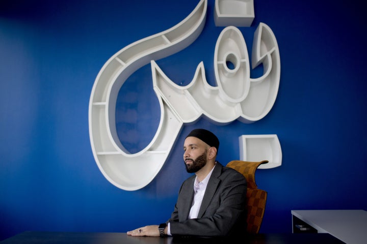 Imam Omar Suleiman, photographed in his office in Las Colinas, Texas. Suleiman is president of the Yaqeen Institute for Islamic Research and a professor of Islamic studies at Southern Methodist University.