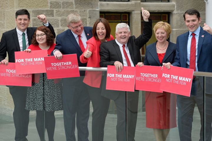 Lesley Laird (second right) is the new Shadow Scottish Secretary.