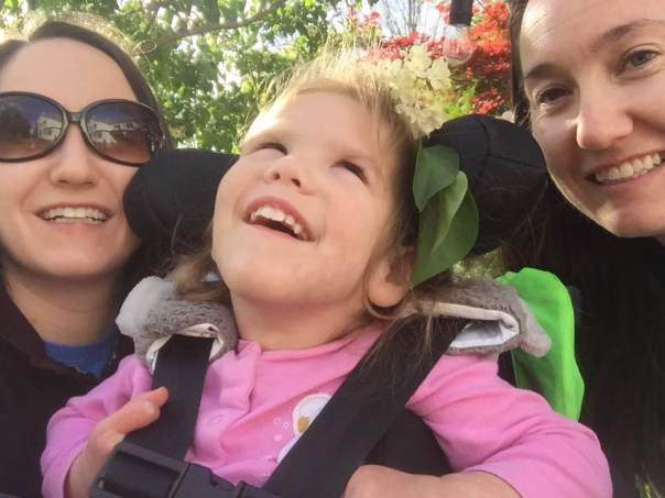<p><em>Lucia on the porch with her mom and aunt.</em></p>