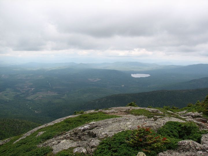A view of the 8,700 acres of working forestland surrounding Success Pond in Northeastern New Hampshire from the Goose Eye Mountain Trail. With support from C&S Wholesale Grocers and U-Haul, The Conservation Fund and its partners are working to protect this land to provide future outdoor recreation and sustainably harvested timber. 