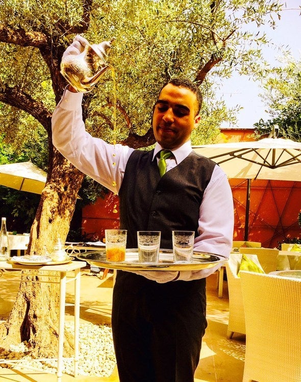 Special Moroccan tea presentation.