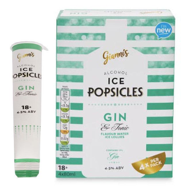 The ice lollies on sale at Aldi.