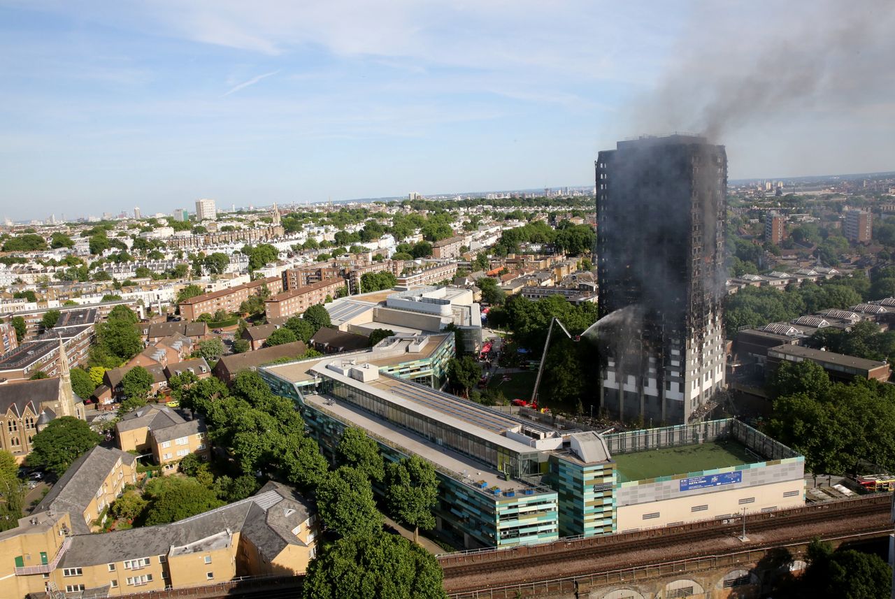 <strong>Grenfell Tower situated in North Kensington, just minutes from the posh streets of Notting Hill</strong>