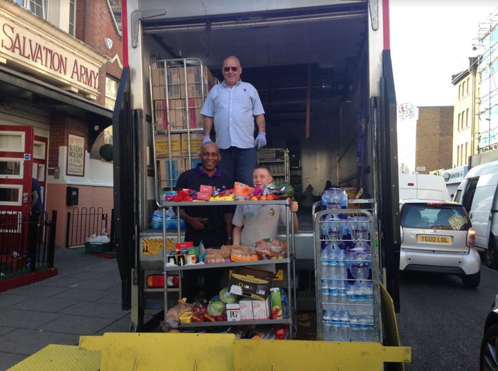 Marks and Spencer sent provisions to help those affected, as well as a refrigerated lorry