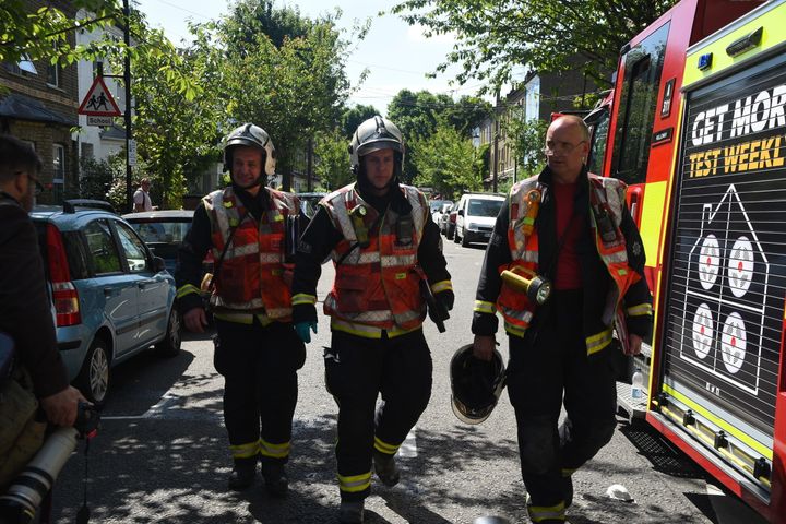 Fire crews have been hailed as heroes for their work at Grenfell Tower