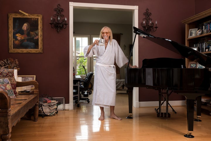 <p><em>Davey Johnstone, musician and famed Musical Director of Elton John’s band photographed in his Calabasas, Ca home. </em></p>