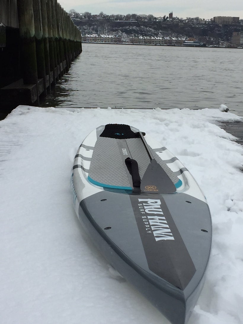 SUP & Snow! Pier 84 dock