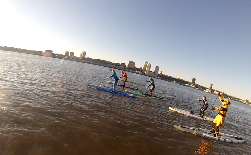 New Year’s Day SUP Paddle, Hudson River, NYC