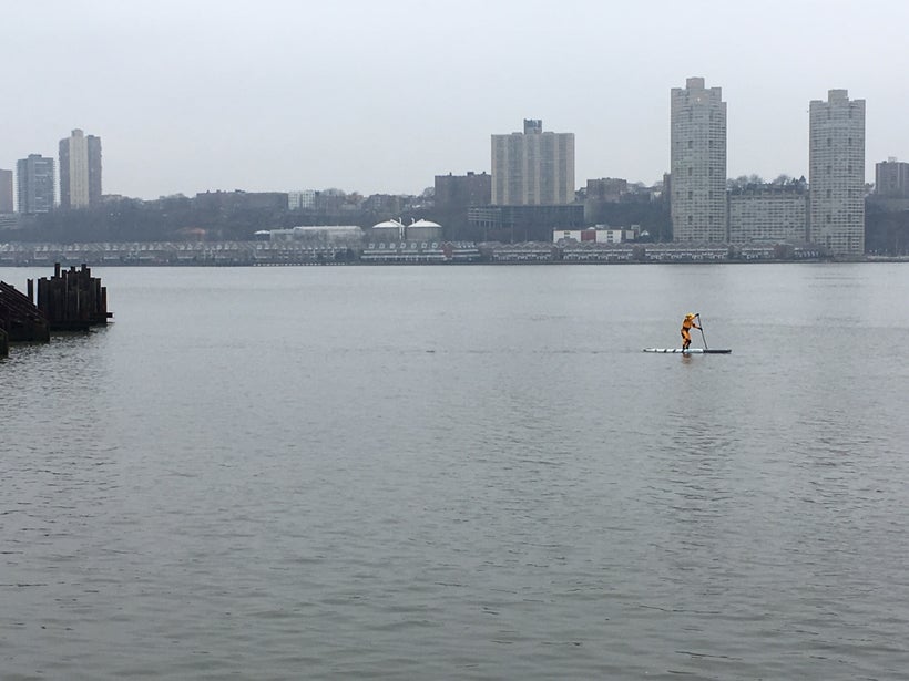 Stefani (author) SUP on Hudson River, NYC
