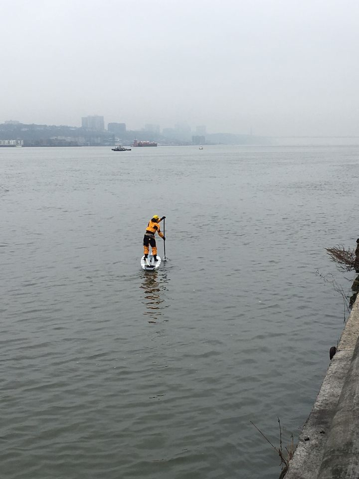 Stefani (author) SUP on Hudson River, NYC
