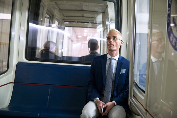 Kristopher Sharp rides on the Senate subway to a congressional hearing on Capitol Hill. After about 25 placements across Texas, Sharp exited the foster care system and spent 6 months living on the streets in Houston, TX surviving through the “street economy.” Now a college graduate, he’s dedicated his professional career to helping change policies that affect foster children and homeless youth. 