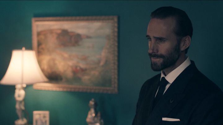 Fiennes as Commander Fred Waterford in the first episode of "The Handmaid's Tale." 