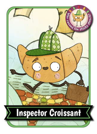 <p>Inspector Croissant collector’s card</p>