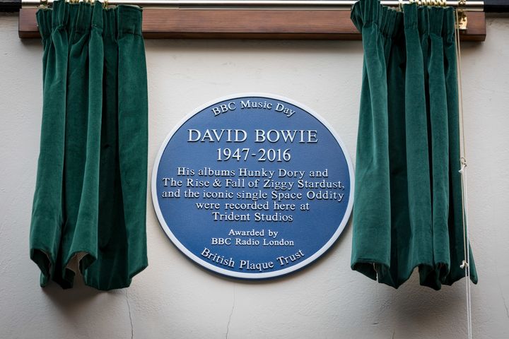 The plaque is now on display in Central London