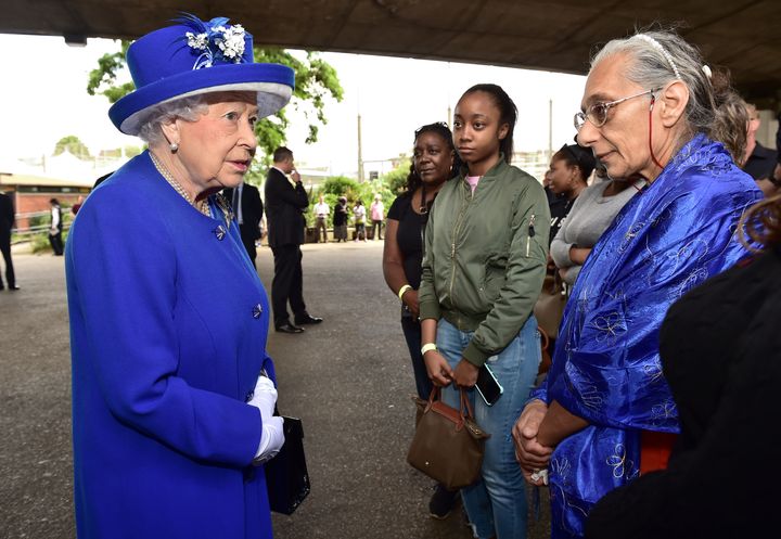 The Queen was applauded by Grenfell residents when she left the scene