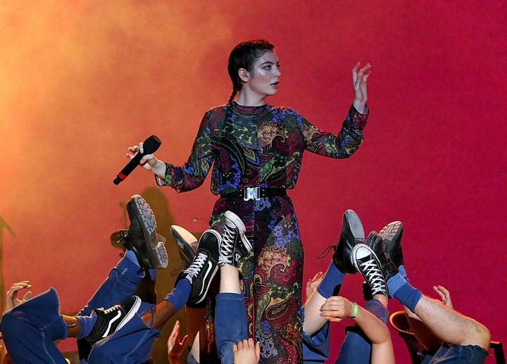 Lorde performing at Bonnaroo in June 2017.