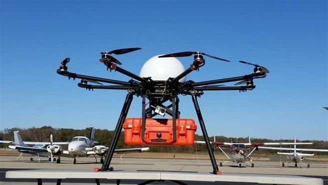 A prototype of an interactive medical drone being developed in Mississippi that could be in use by the end of the year. The drones will enable doctors to instruct survivors at the scene of a disaster to give medical aid.