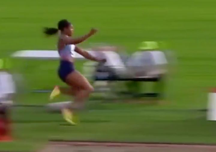 Blessing Okagbare was competing in the Oslo Diamond League when the mishap occurred 