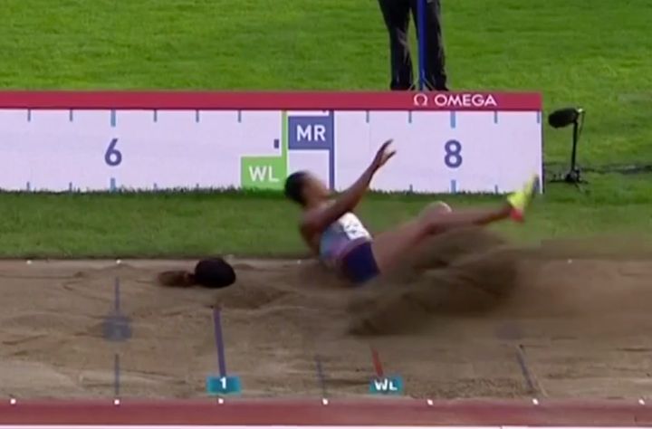 Luckily Okagbare seemed to see the funny side 