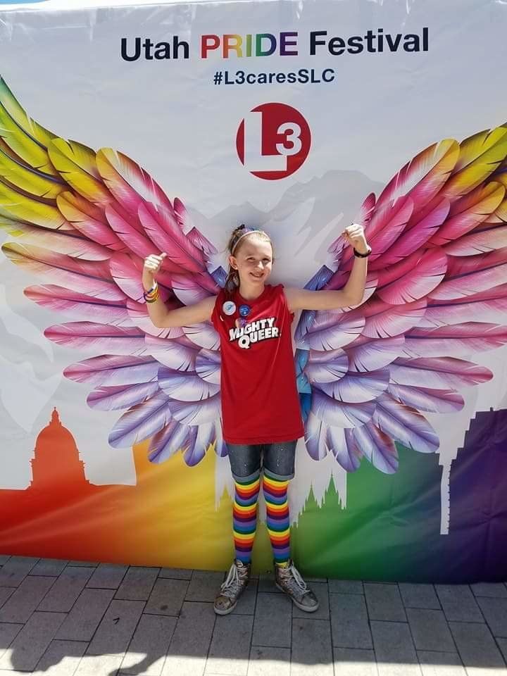 Savannah at the Utah Pride Festival.