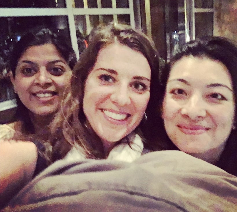 With Jennifer Stevenson, Vice Chairperson and Faculty at the Sri Sri School of Yoga and Neha Saxena, the Director of Business