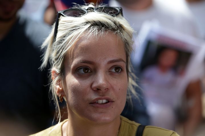 Lily Allen at the protest