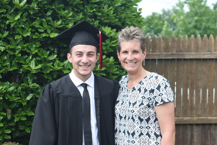 <p>Read the story of Aidan DeStefano, celebrating graduation from his Pennsylvania high school with his mother, below.</p>