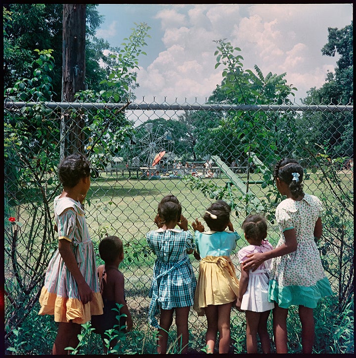 Gordon Parks, Outside Looking In, Mobile, Alabama, 1956. Courtesy of and © The Gordon Parks Foundation. At Art Basel Feature, Jenkins Johnson Gallery.