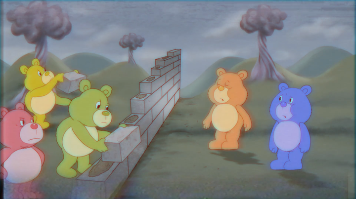 Satire of the Care Bears taking on Trump’s immigration policy.