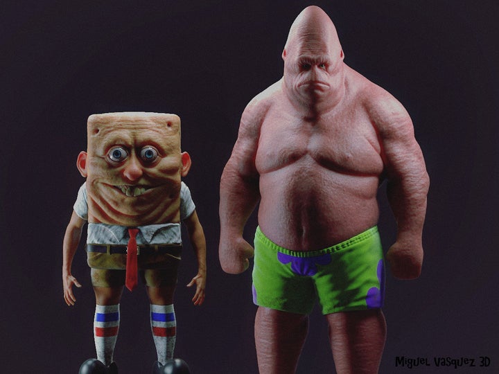 Spongebob And Patrick Shocked Face