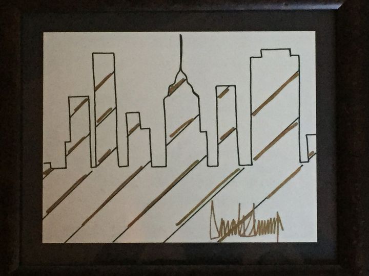 New York Skyline, by Donald J. Trump, 2005