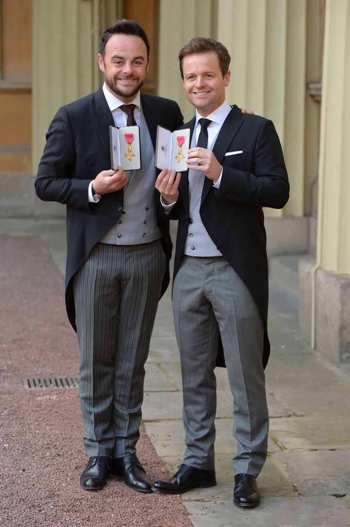 Ant and Dec recently picked up OBEs