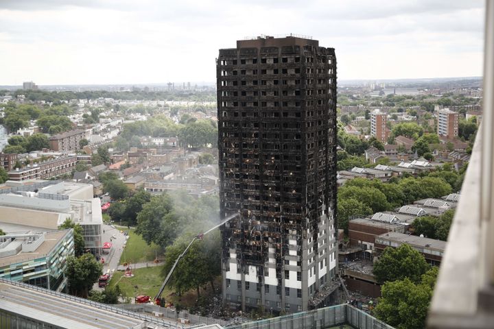 Chancellor Philip Hammond has said the cladding used on Grenfell Tower was banned in the UK