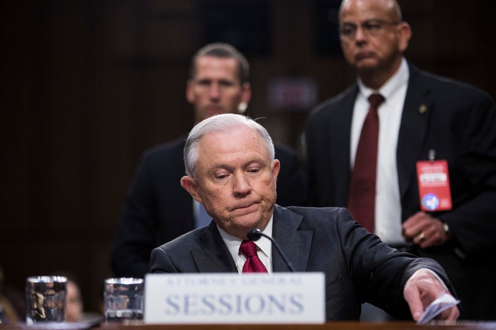 Attorney General Jeff Sessions during his appearance last week before the Senate Intelligence Committee.