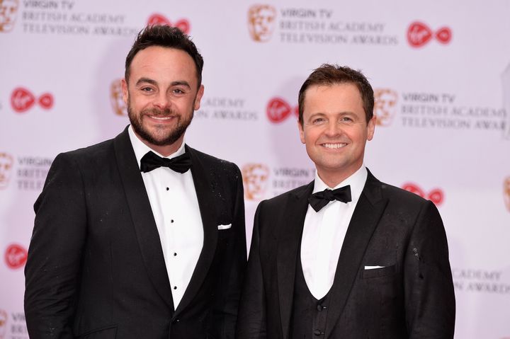 Ant and Dec at the TV Baftas last month