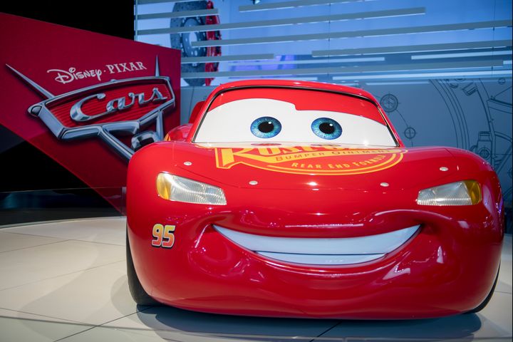 A model of Lightning McQueen from the Disney Pixar movie 'Cars 3.' The film topped the box office on its opening weekend.