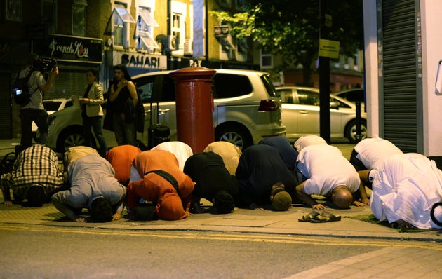 London Mosque Attack Muslims Hold Prayers Following Terror Attack In