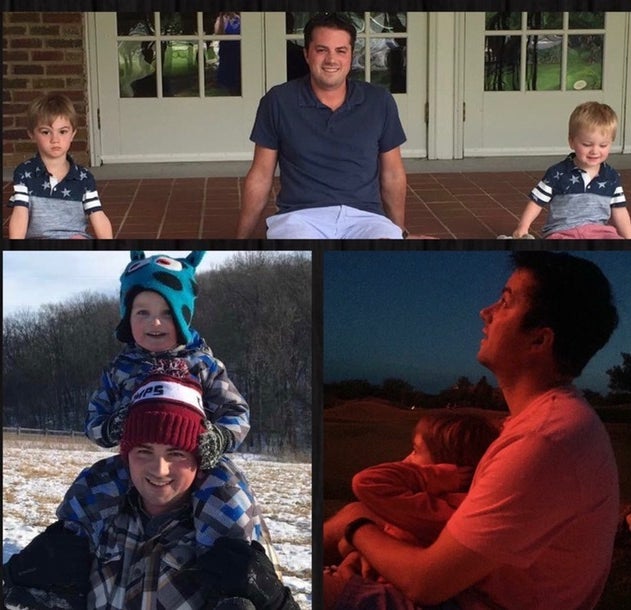 <p>Super Dad in Action!</p>