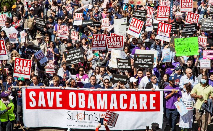 On Thursday, March 23, 2017, the anniversary of the Affordable Care Act, St. John's Well Child and Family Center and partnering organizations march to save Obamacare.