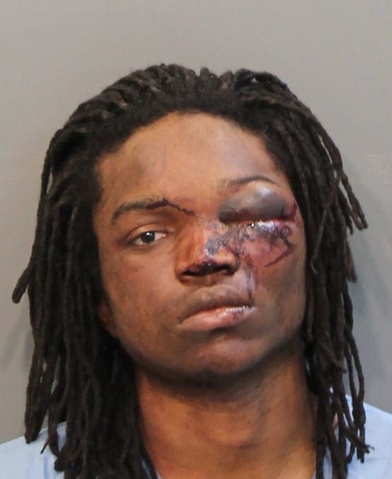Calvin Carter III, 22, was arrested after allegedly breaking into a Tennessee home and shooting a man inside.