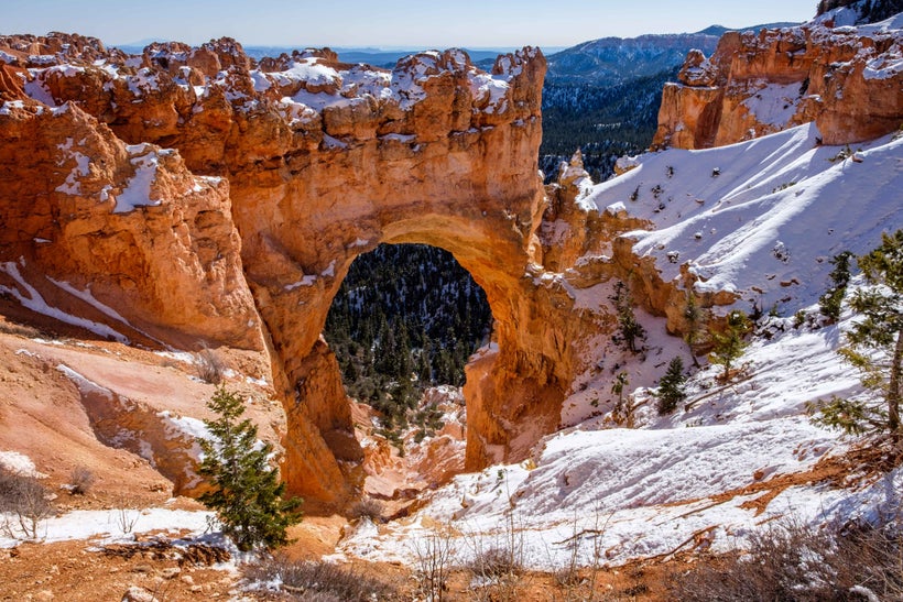 <em>The Natural Bridge as seen from a lookout on Bryce Canyon Rim Drive. </em>