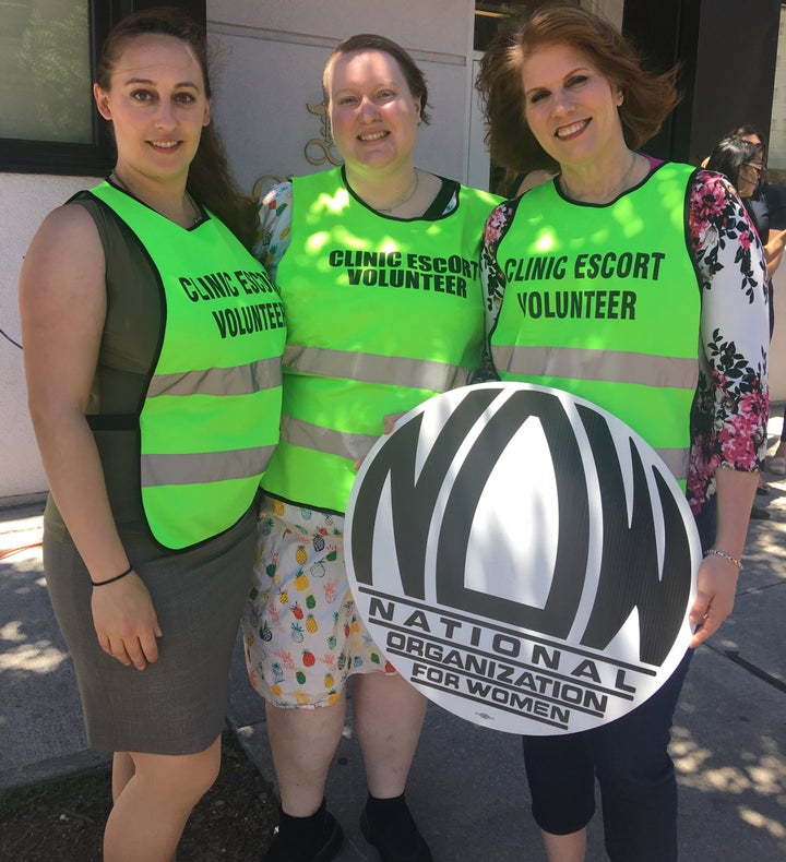 Volunteer Clinic Escort Supervisors Margot Garnick, Pearl Brady and Theresa White have spent the last year and a half working to build a case against anti-abortion protestors outside Choices in Queens.