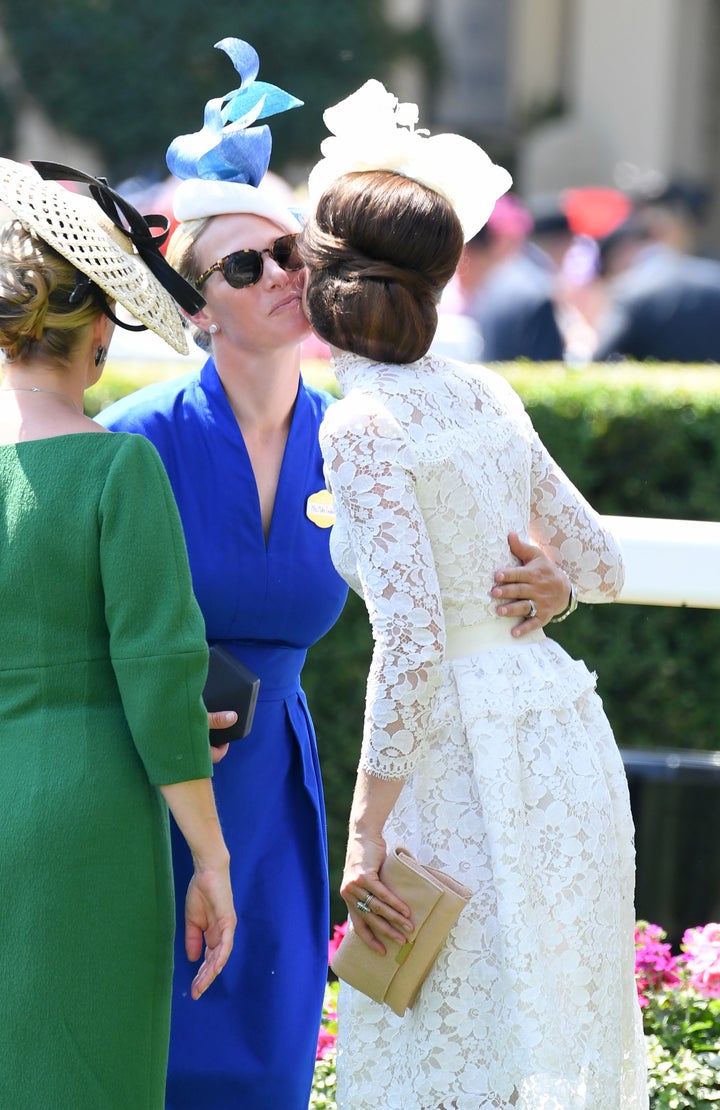 Greeting Zara Phillips.