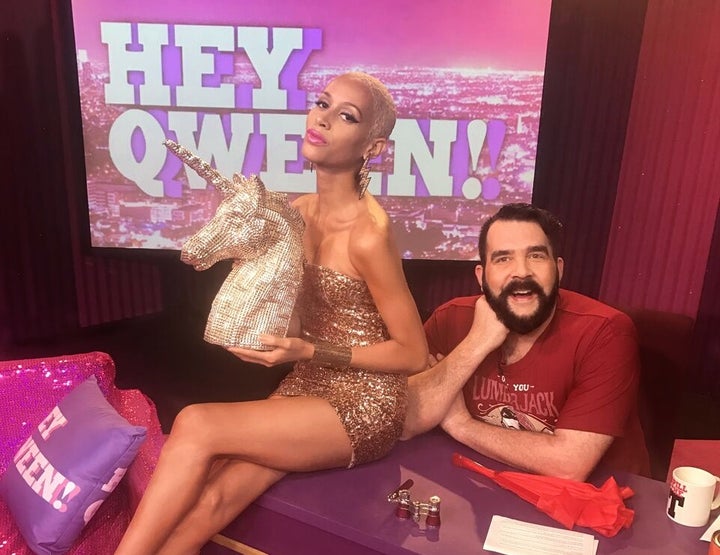 <p>Isis King and Jonny McGovern on Hey Qween</p>